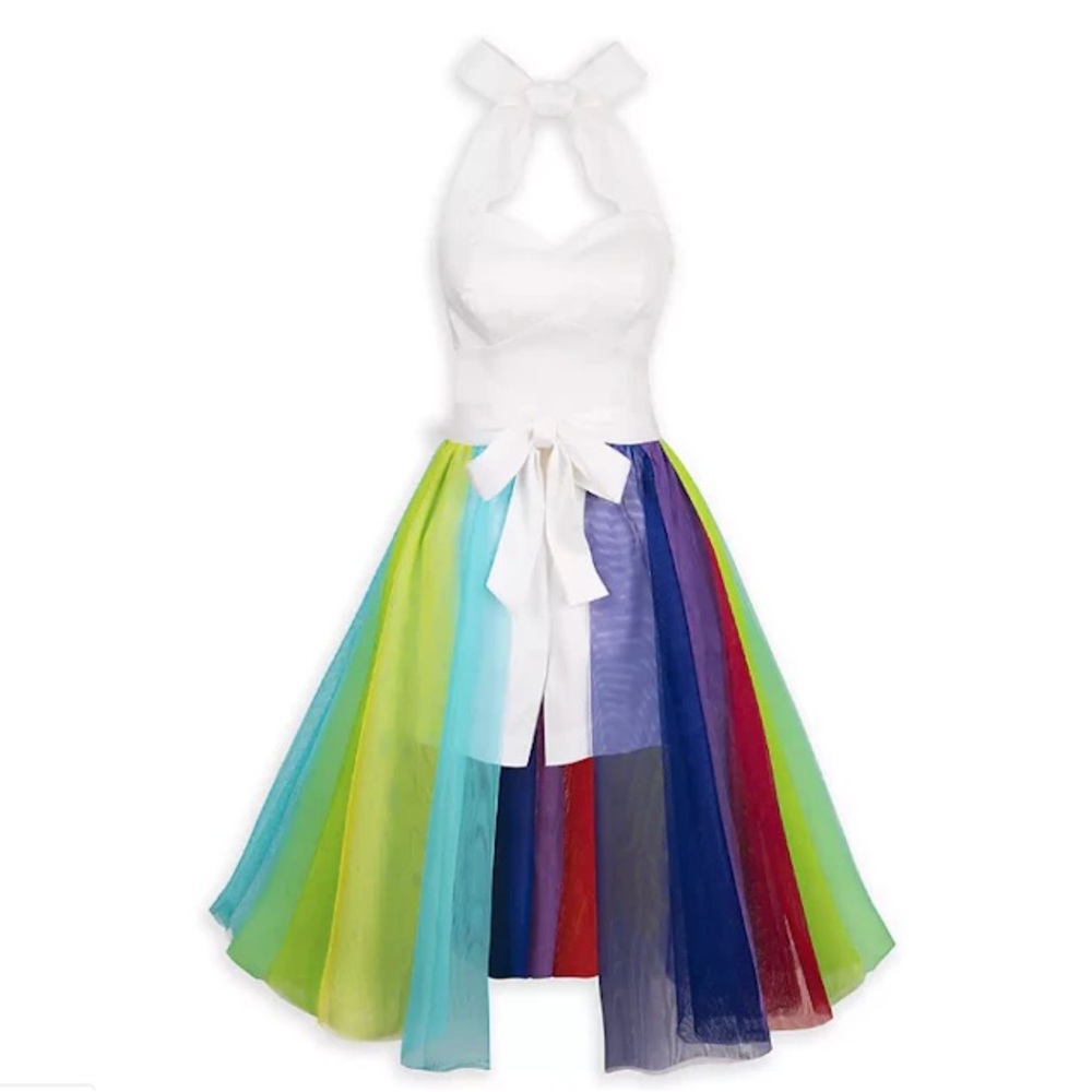 The Dress Shop Disney Parks "Inside Out" Rainbow Unicorn Romper w/Skirt XL (NWT)